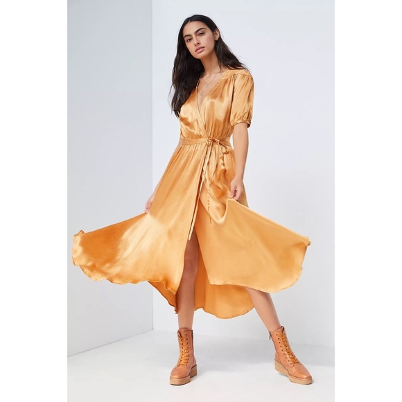 Anthropologie Maeve Katrina Midi Wrap Dress - Picture 2 of 6